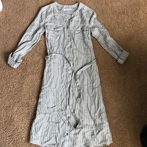 CUTE GREEN STRIPED DRESS